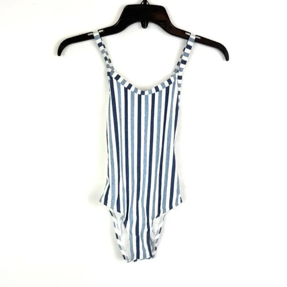 Splendid Girl’s Blue/White One Piece Swimsuit Size 10